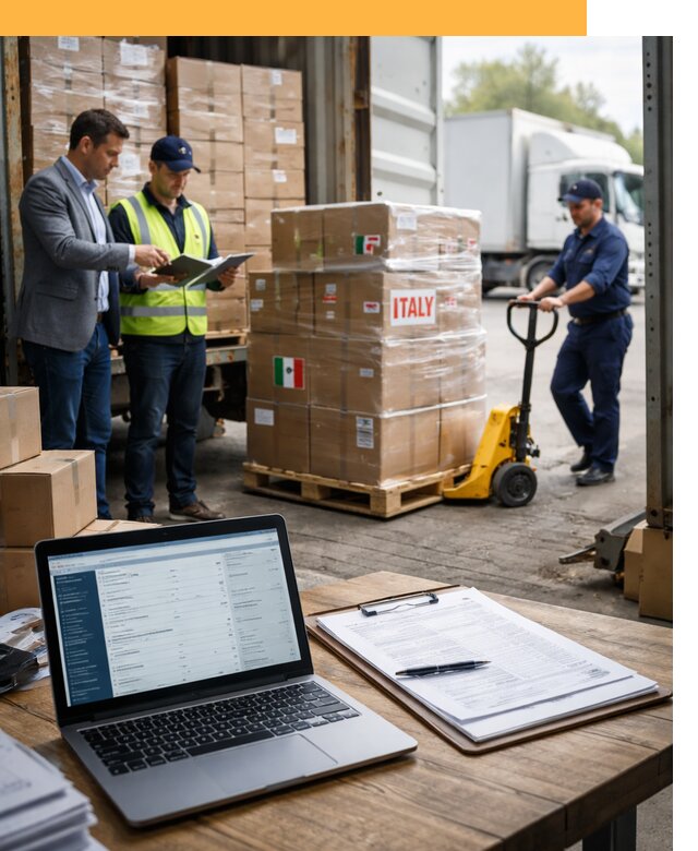 Доставка грузов из Италии: морские и авиаперевозки от 18493