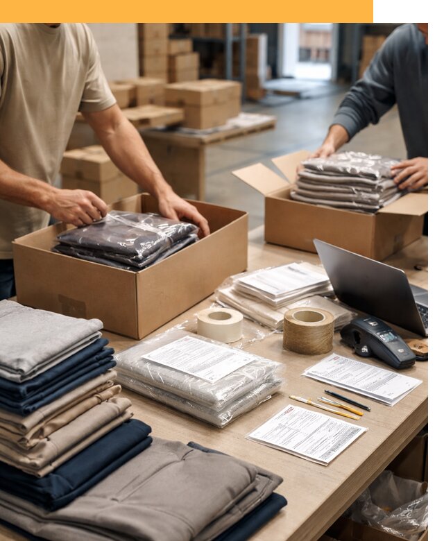 Перевозка одежды по миру от 7706 руб. с таможенным оформлением