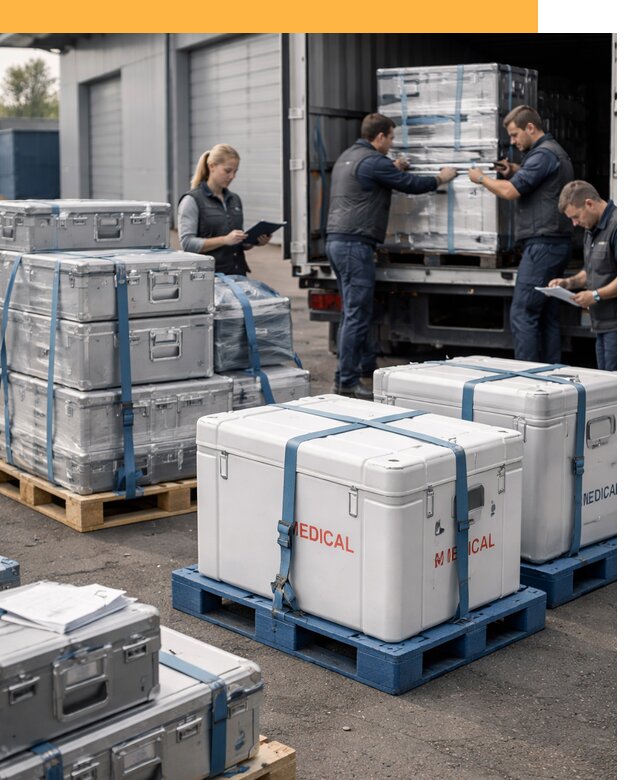 Перевозка медицинского оборудования по всему миру от 15411 руб