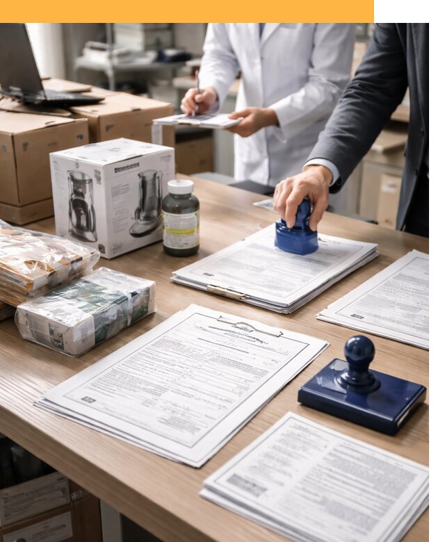 Сертификация импортных товаров от 12329 с таможенным сопровождением